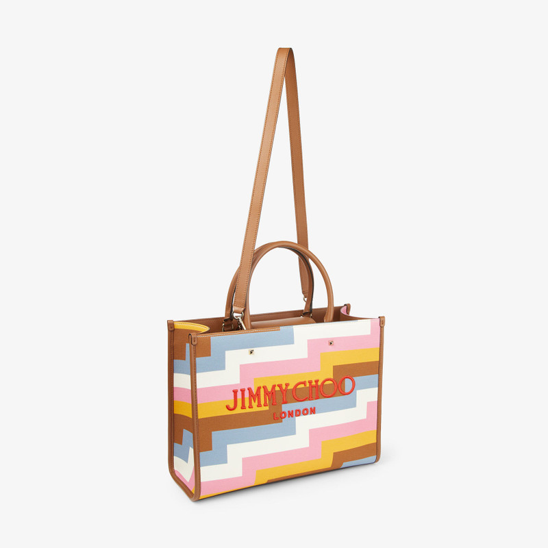 Varenne Avenue M Tote
Multi Avenue Print Canvas Tote Bag with Embroidered Logo 5