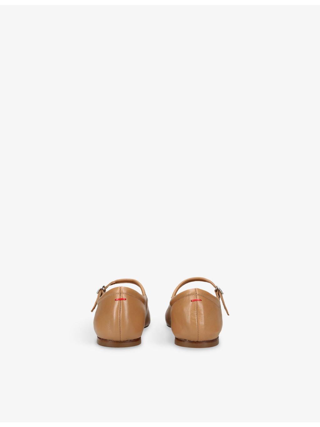 Uma Square-Toe Leather Mary-Jane Shoes - 4