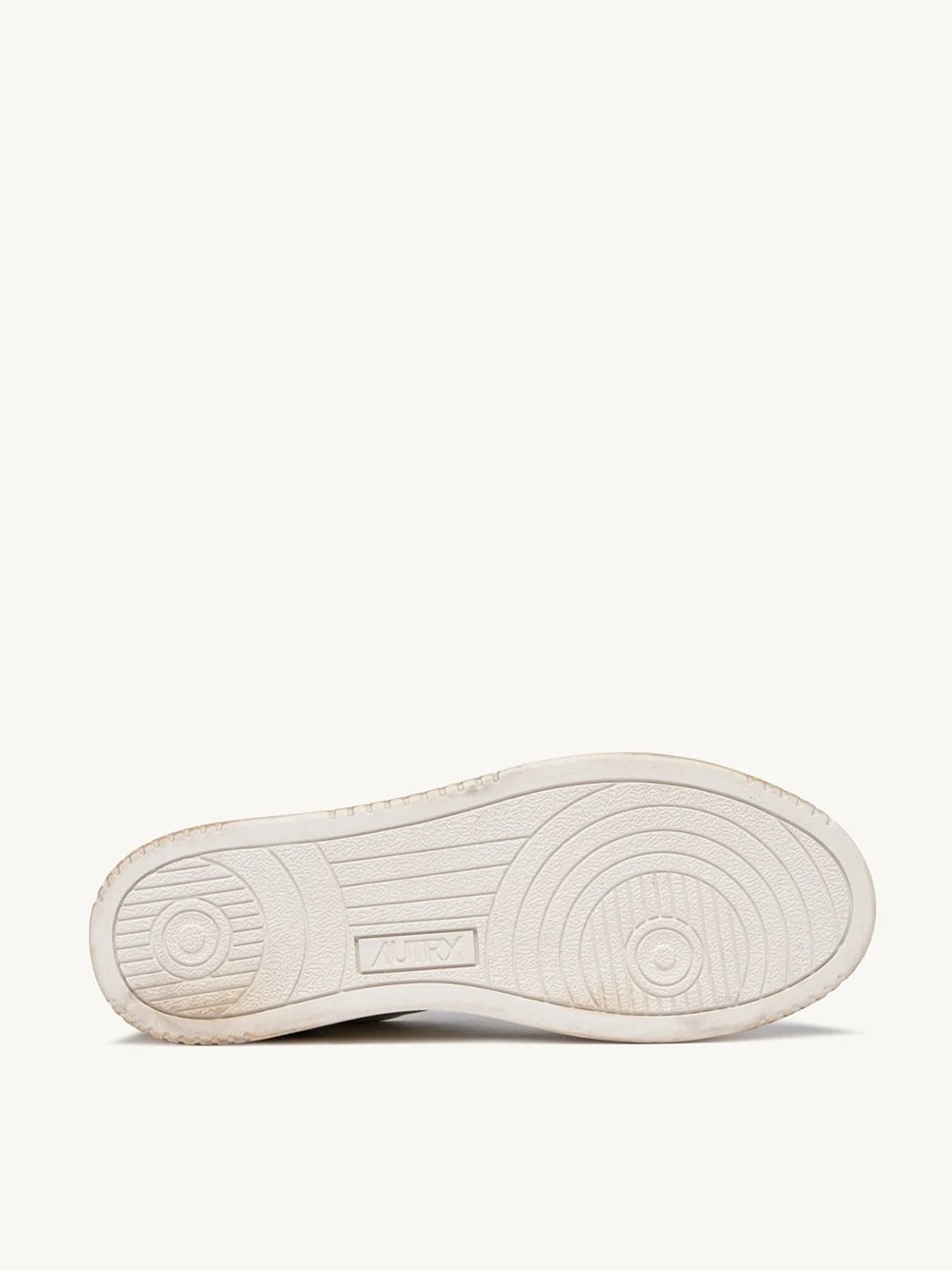 Autry In White And Green Leather With Worn Effect - 4