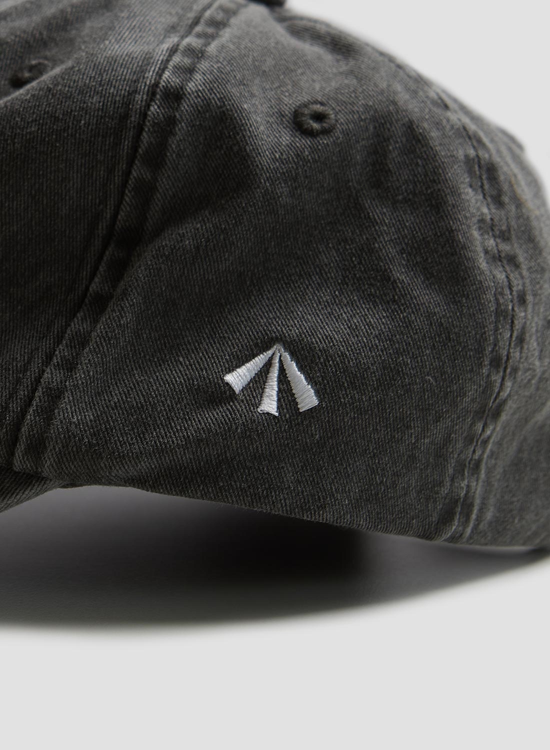 Vintage 6 Panel Cap in Washed Black - 2