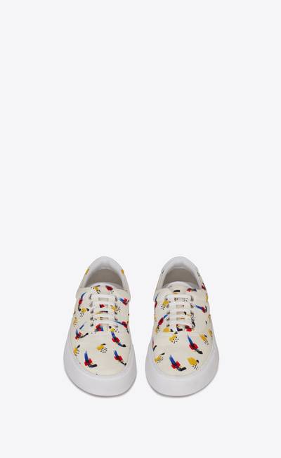 SAINT LAURENT venice sneakers in "coup de pinceau" print canvas outlook