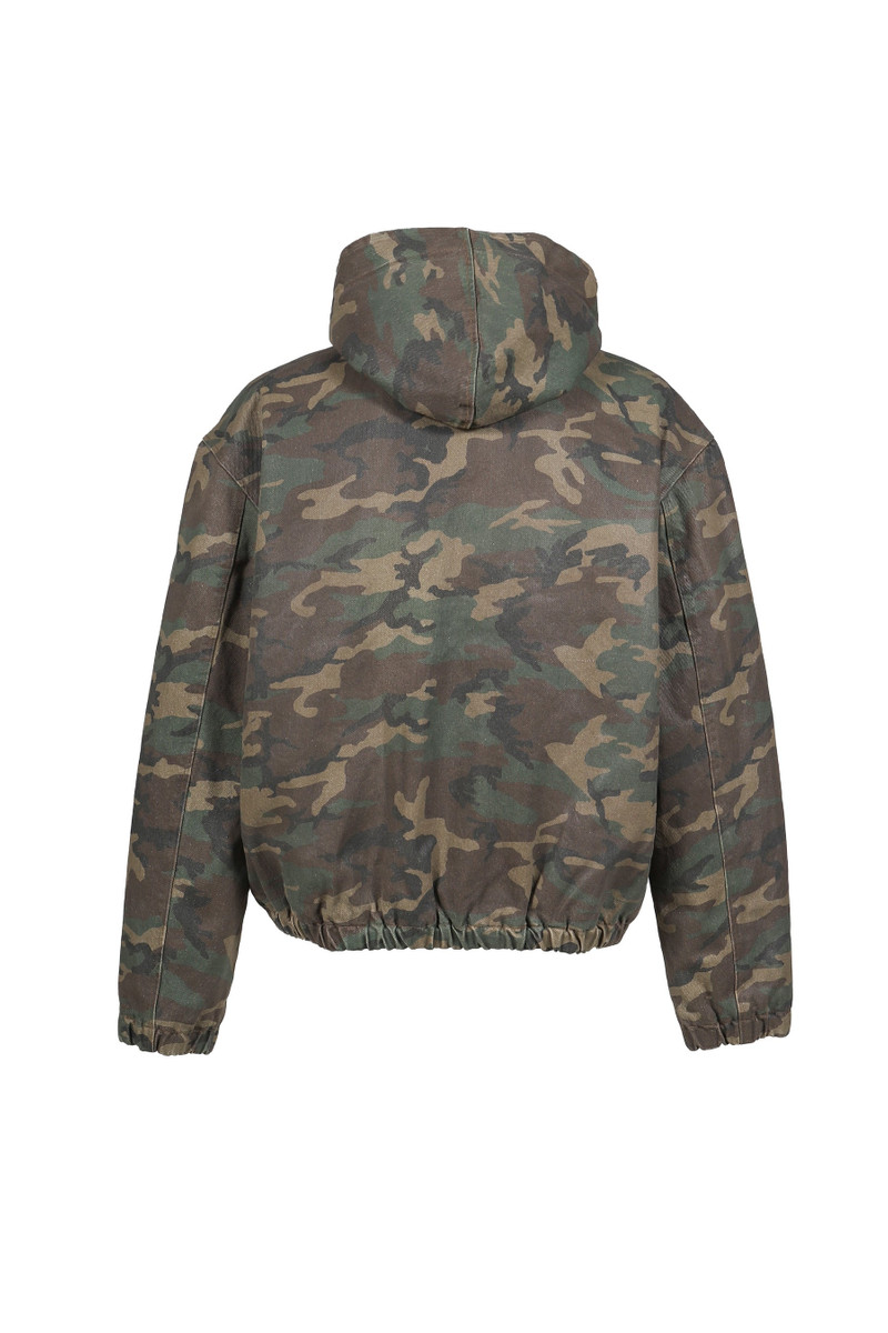 GUESS USA COATED SHERPA LINING HOODIE / CAMO outlook