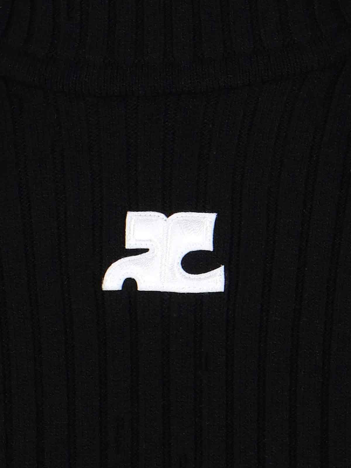 LOGO RIBBED TOP - 4