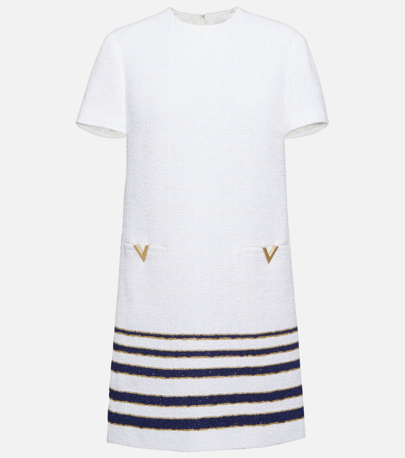 VGOLD striped bouclé minidress - 1
