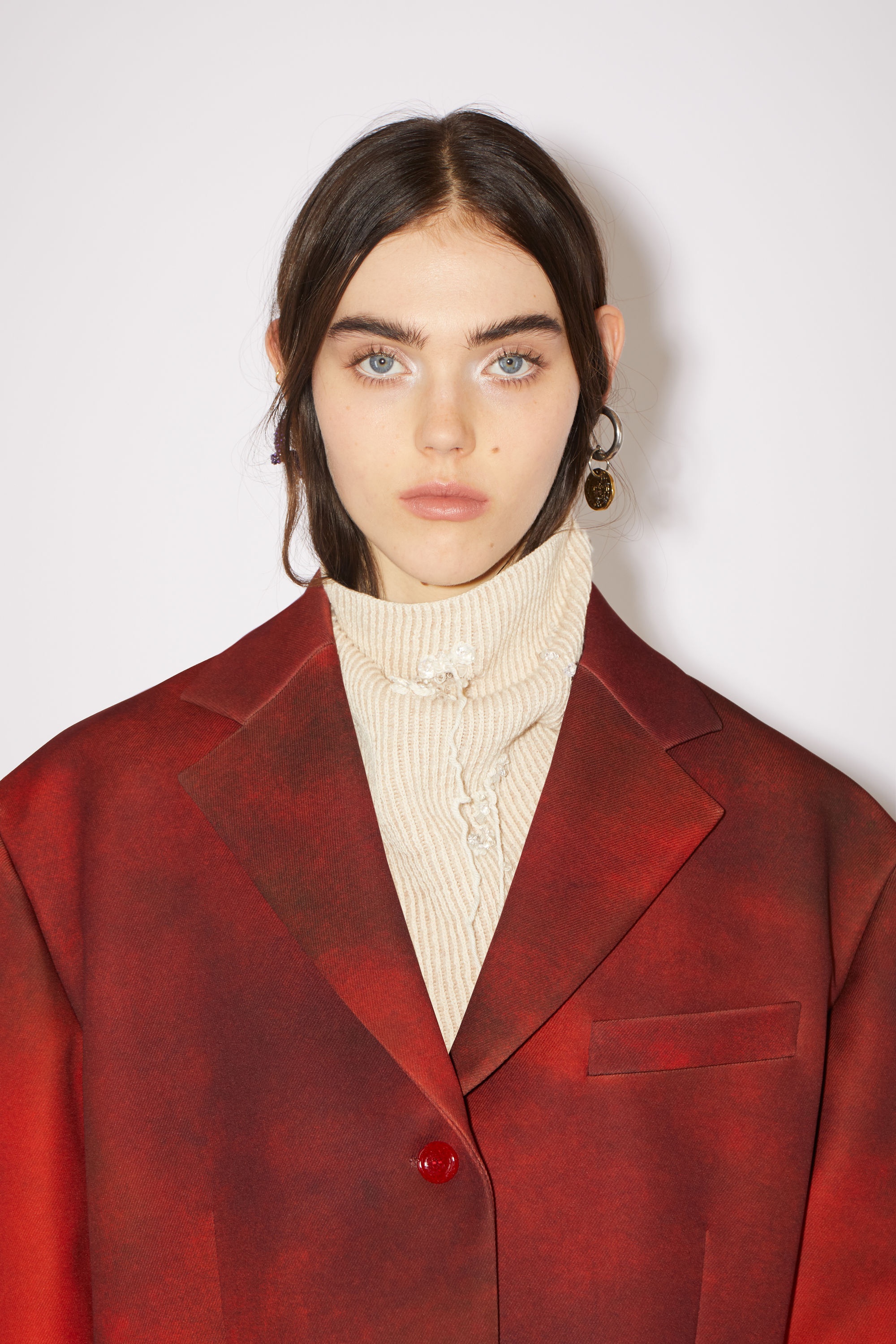 Single-breasted suit jacket - Red - 5
