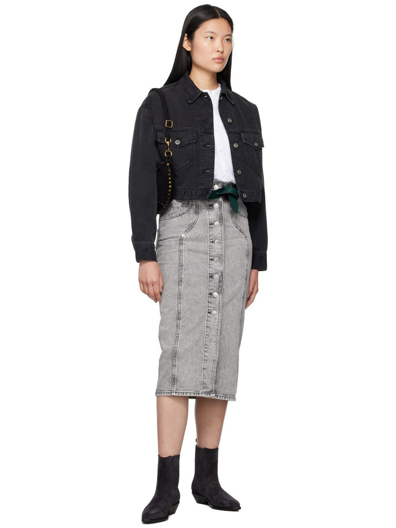 Isabel Marant Étoile Black Tadia Denim Jacket outlook