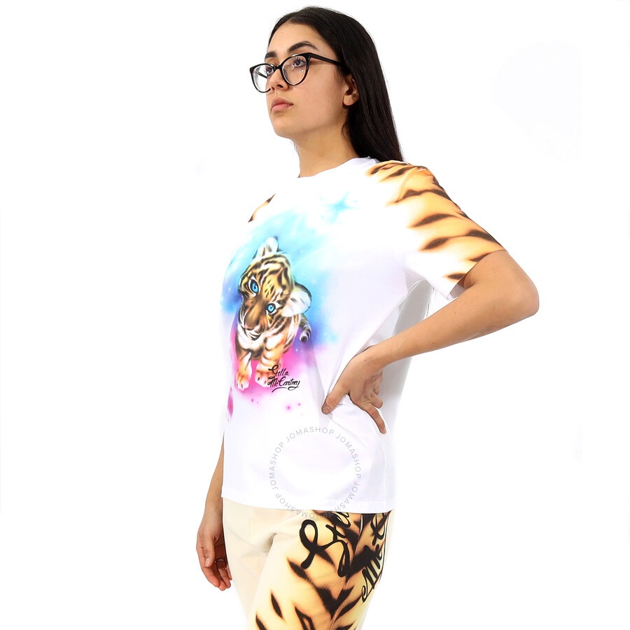 Stella McCartney Ladies Tight Print Short Sleeve T-shirt - 4