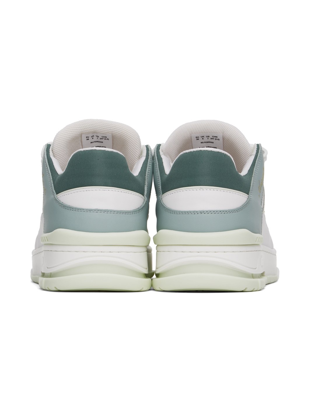 White & Green Area Lo Sneakers - 2