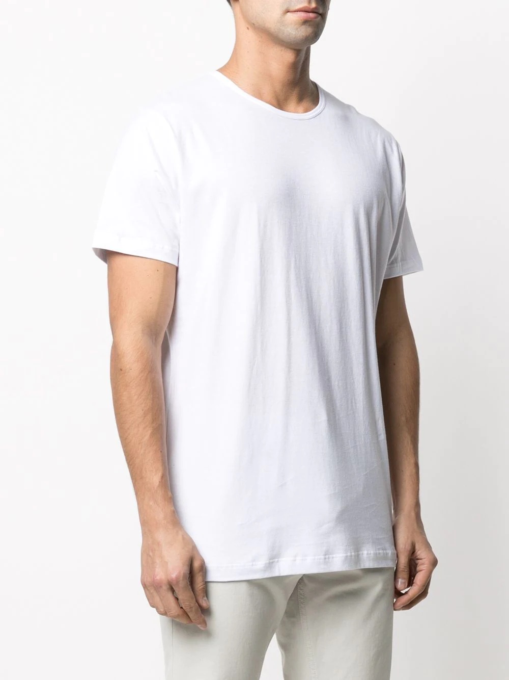 round neck cotton T-shirt - 3