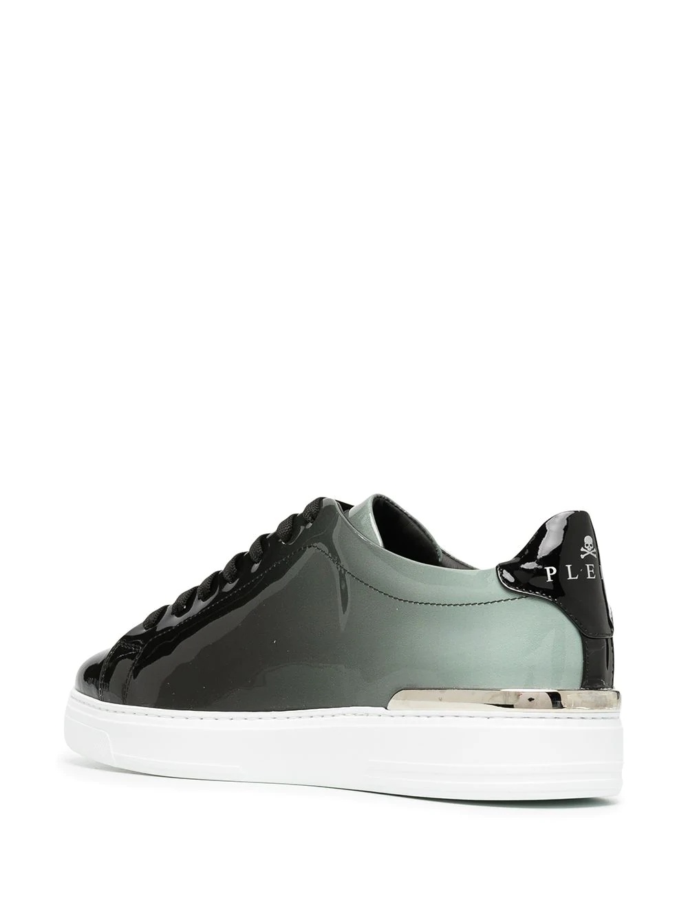 Hexagon high-shine low-top sneakers - 3