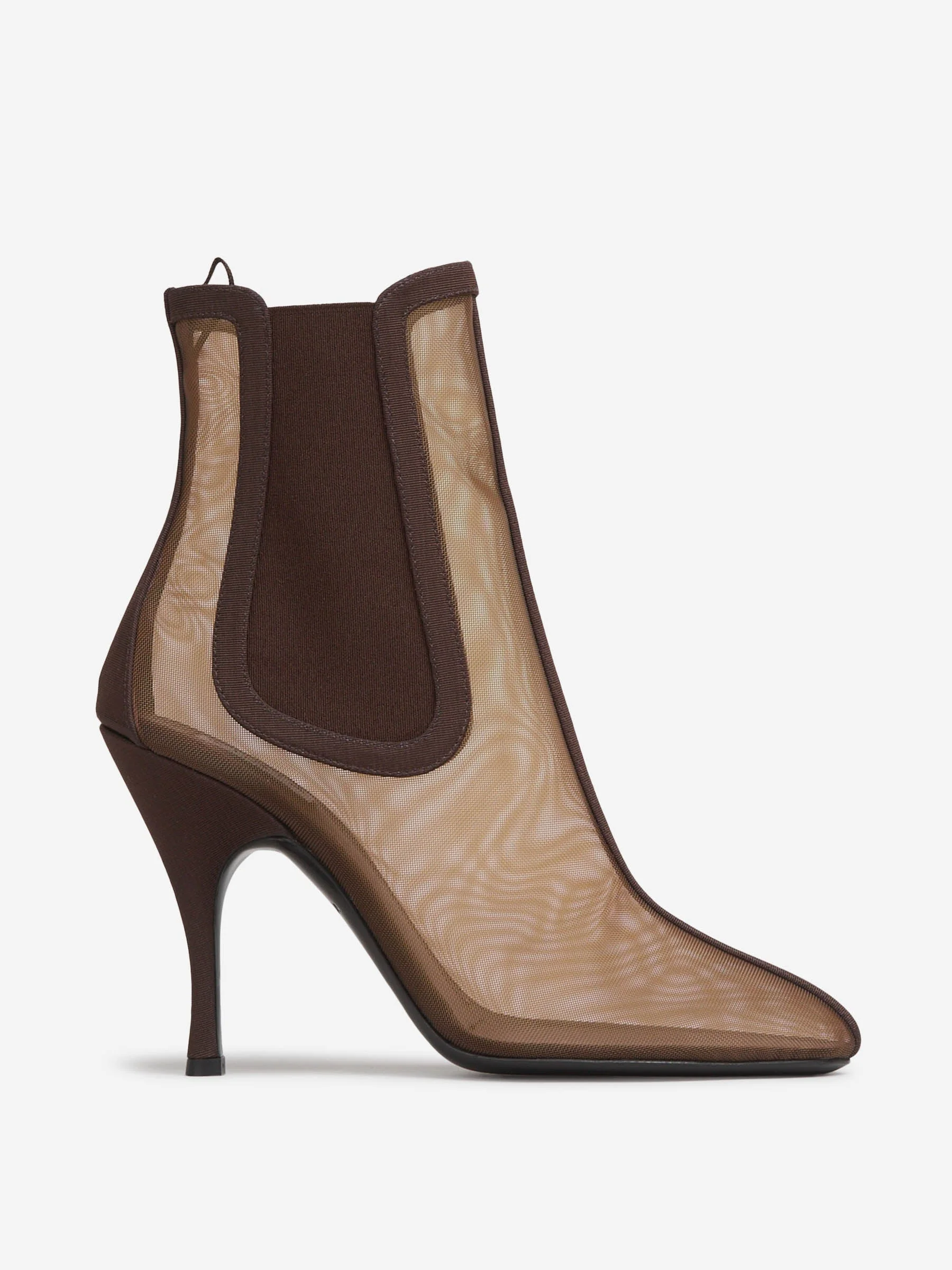 TRANSPARENT ANKLE BOOTS WITH HEELS - 1