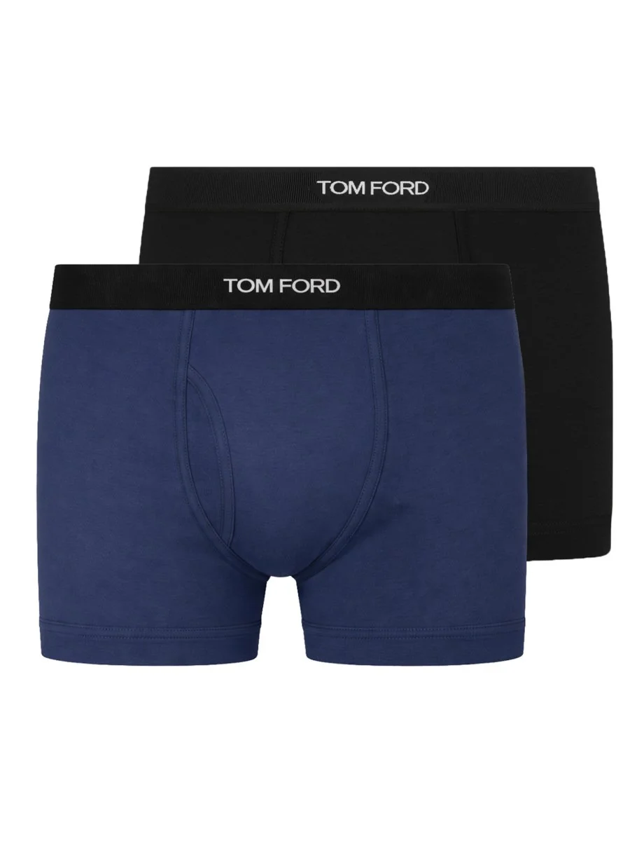 BI-PACK COTTON BOXER SHORTS WITH LOGO - 1