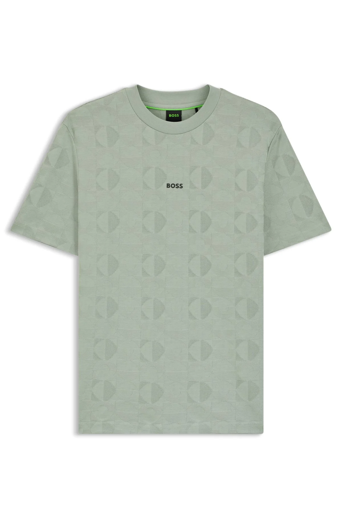 RELAXED-FIT T-SHIRT IN COTTON WITH CIRCLE JACQUARD - 1