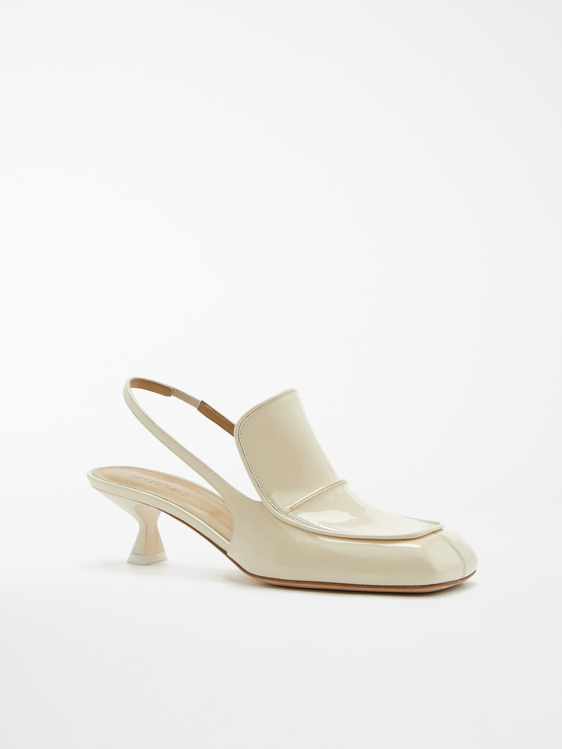 LAZZARO Patent-leather slingbacks - 2