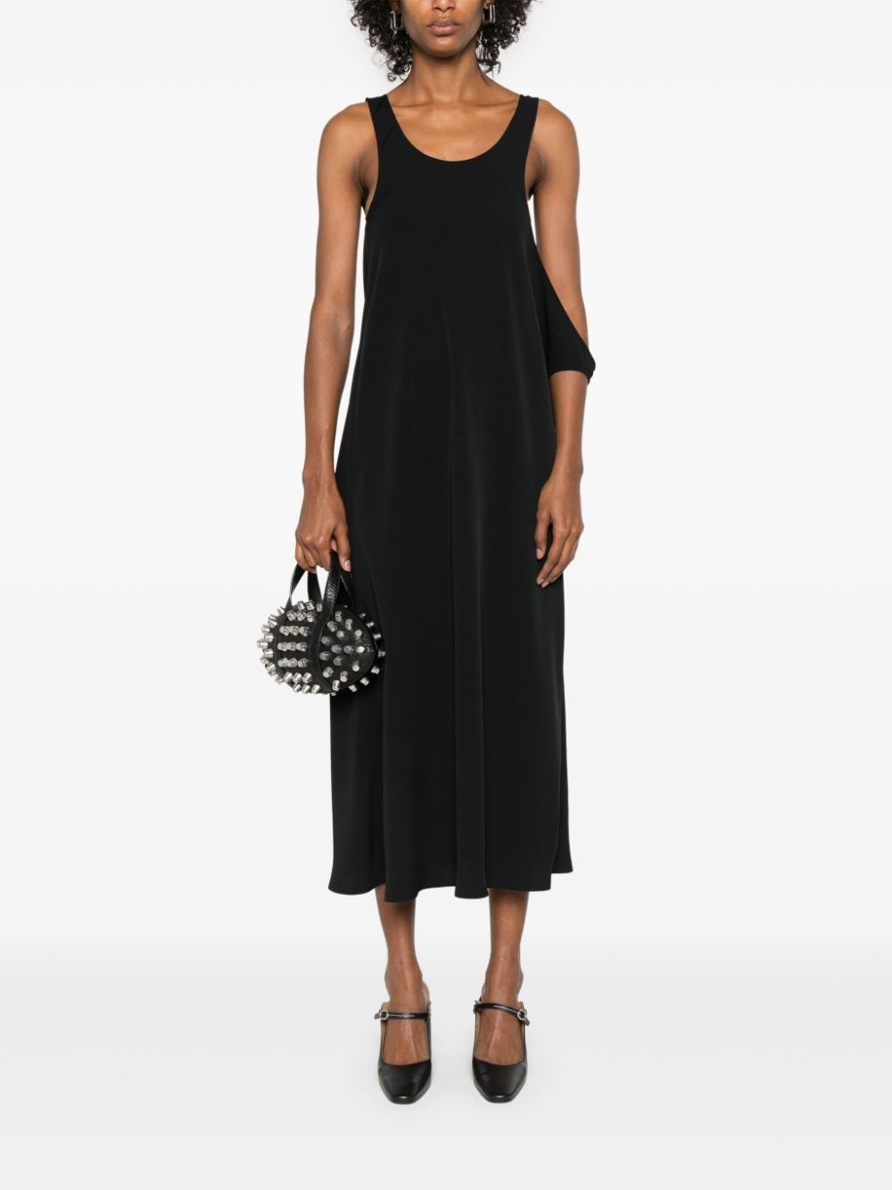 asymmetric midi dress - 2
