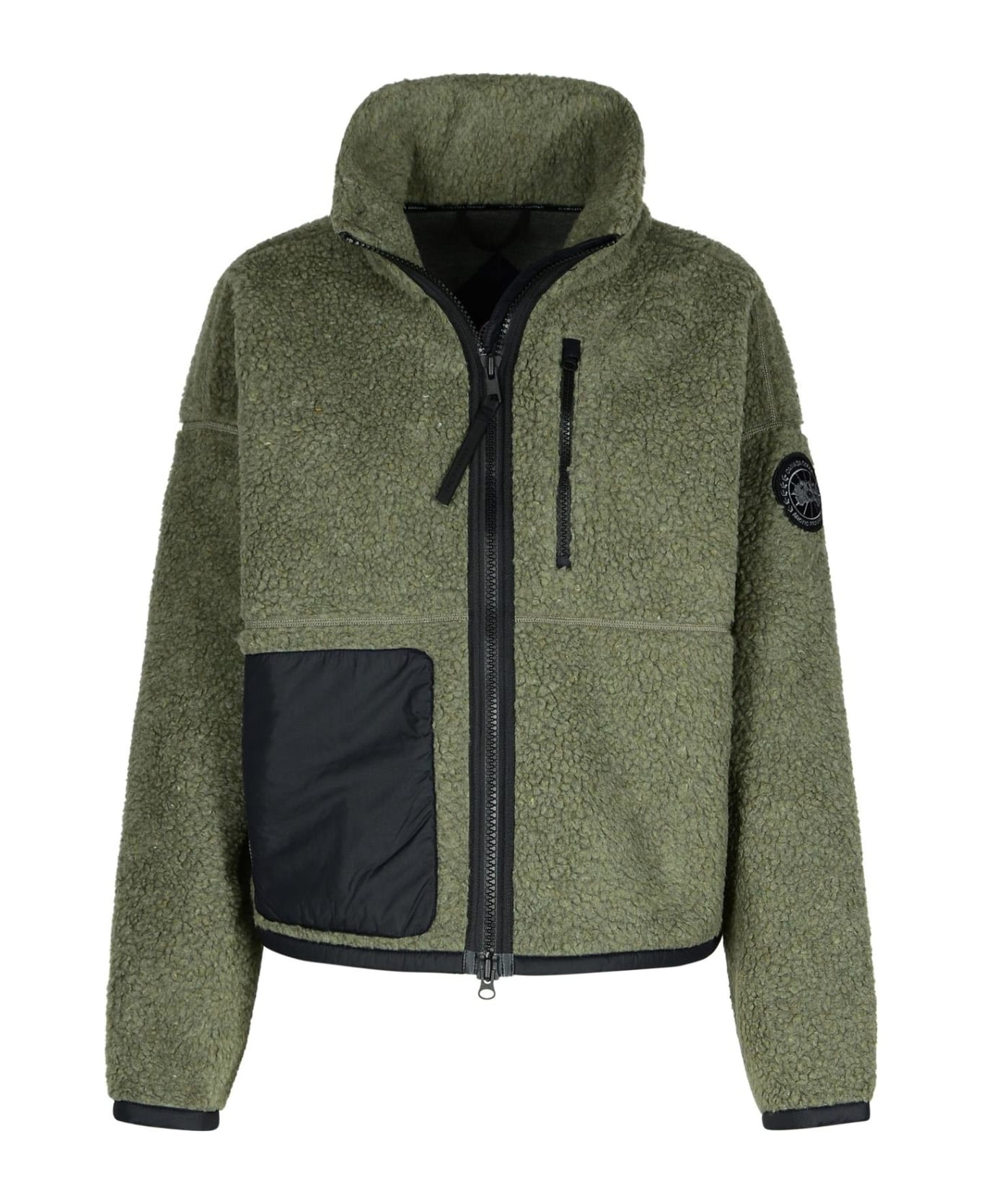 'simcoe' Green Wool Blend Fleece - 1