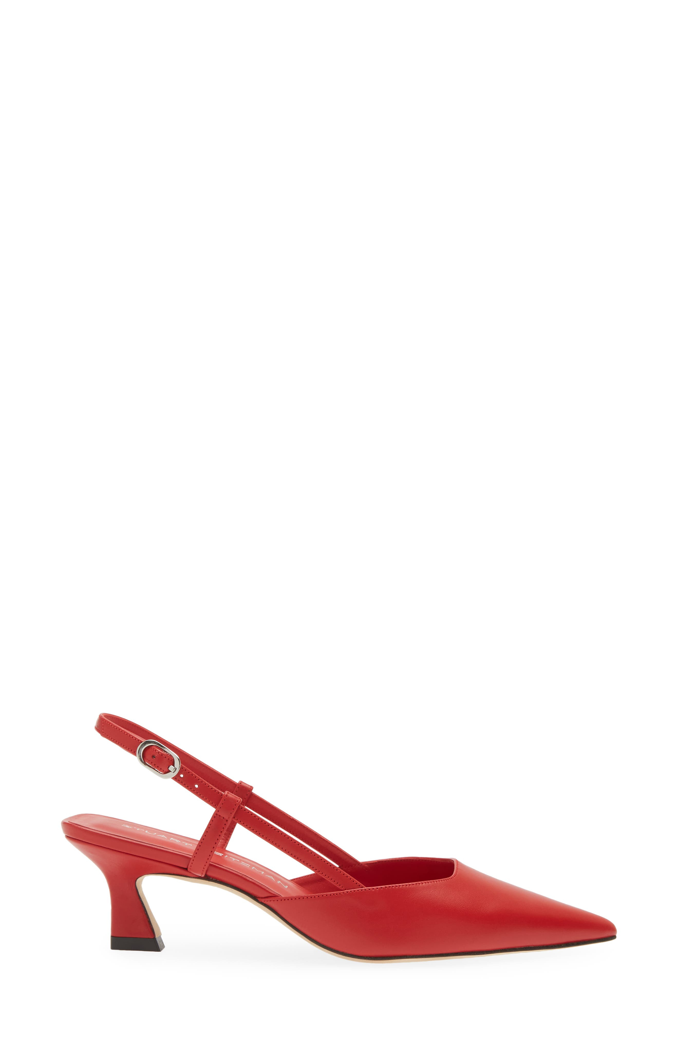 Stuart Weitzman Vinnie 50 Slingback Pump in Cherry at Nordstrom - 3