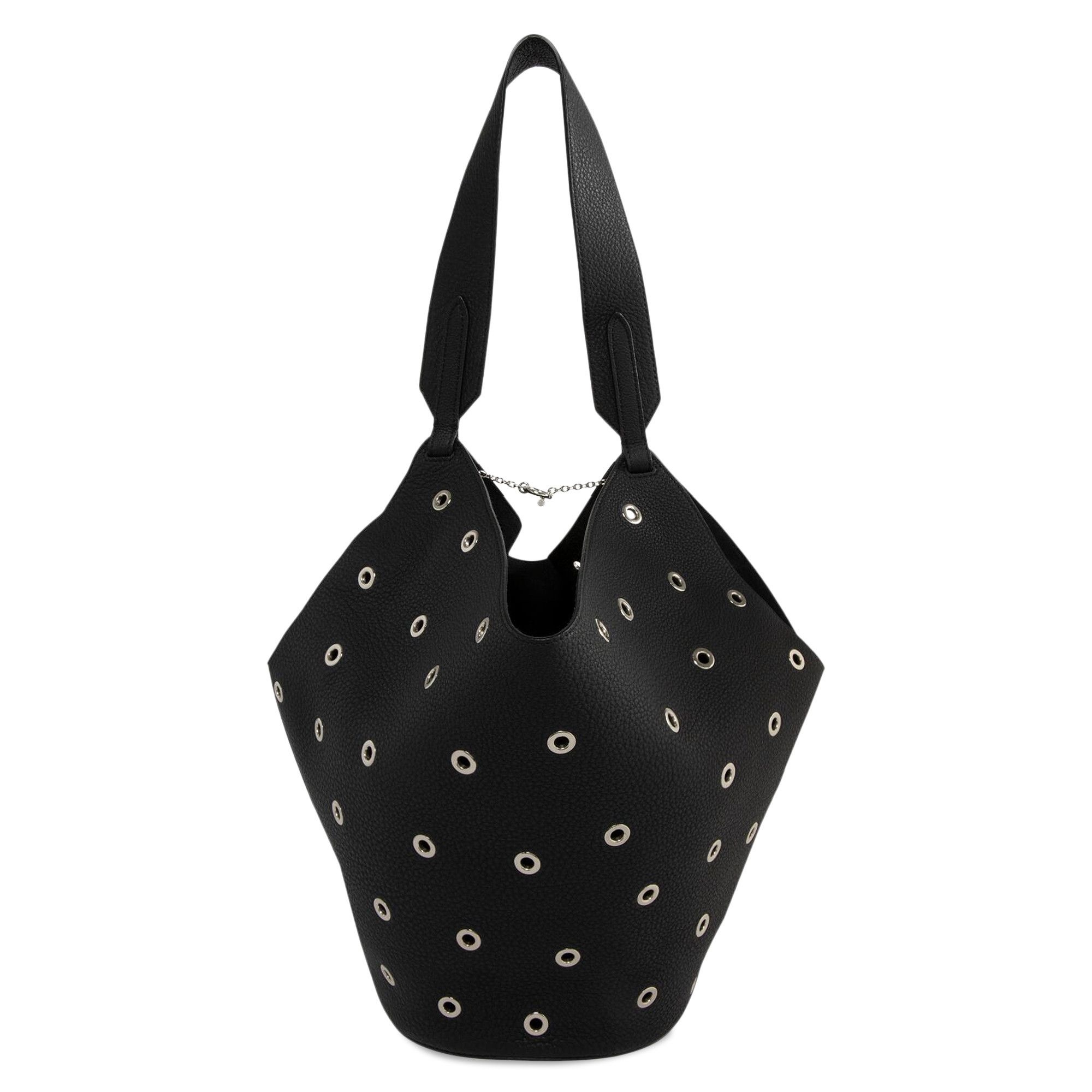 Khaite Lotus Small Tote Bag 'Black' - 1