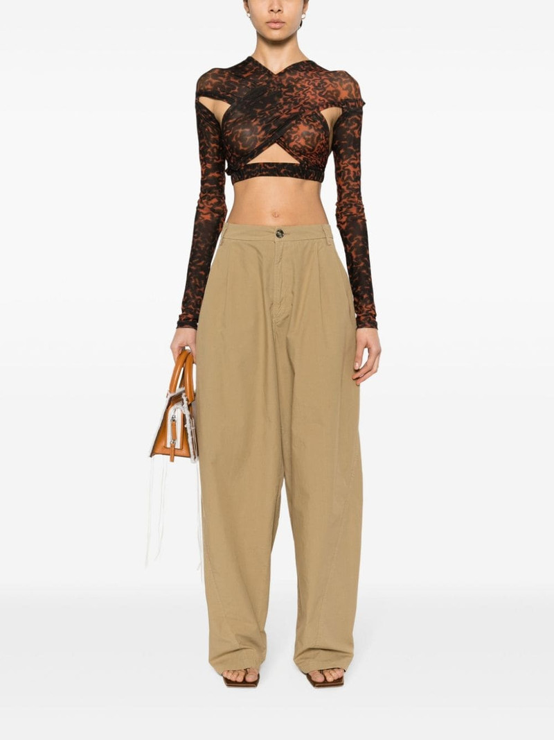DARKPARK Phebe mid-waist wide-leg trousers outlook
