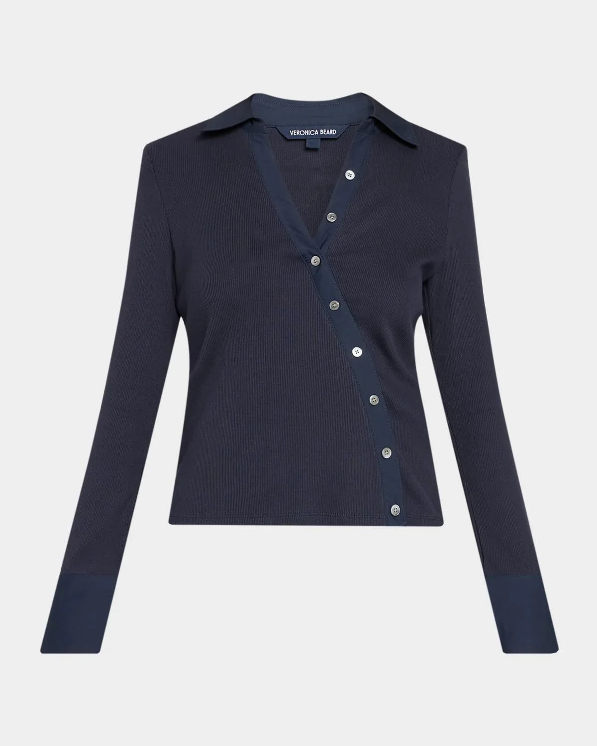 Brenner Asymmetric Button-Front Top - 1