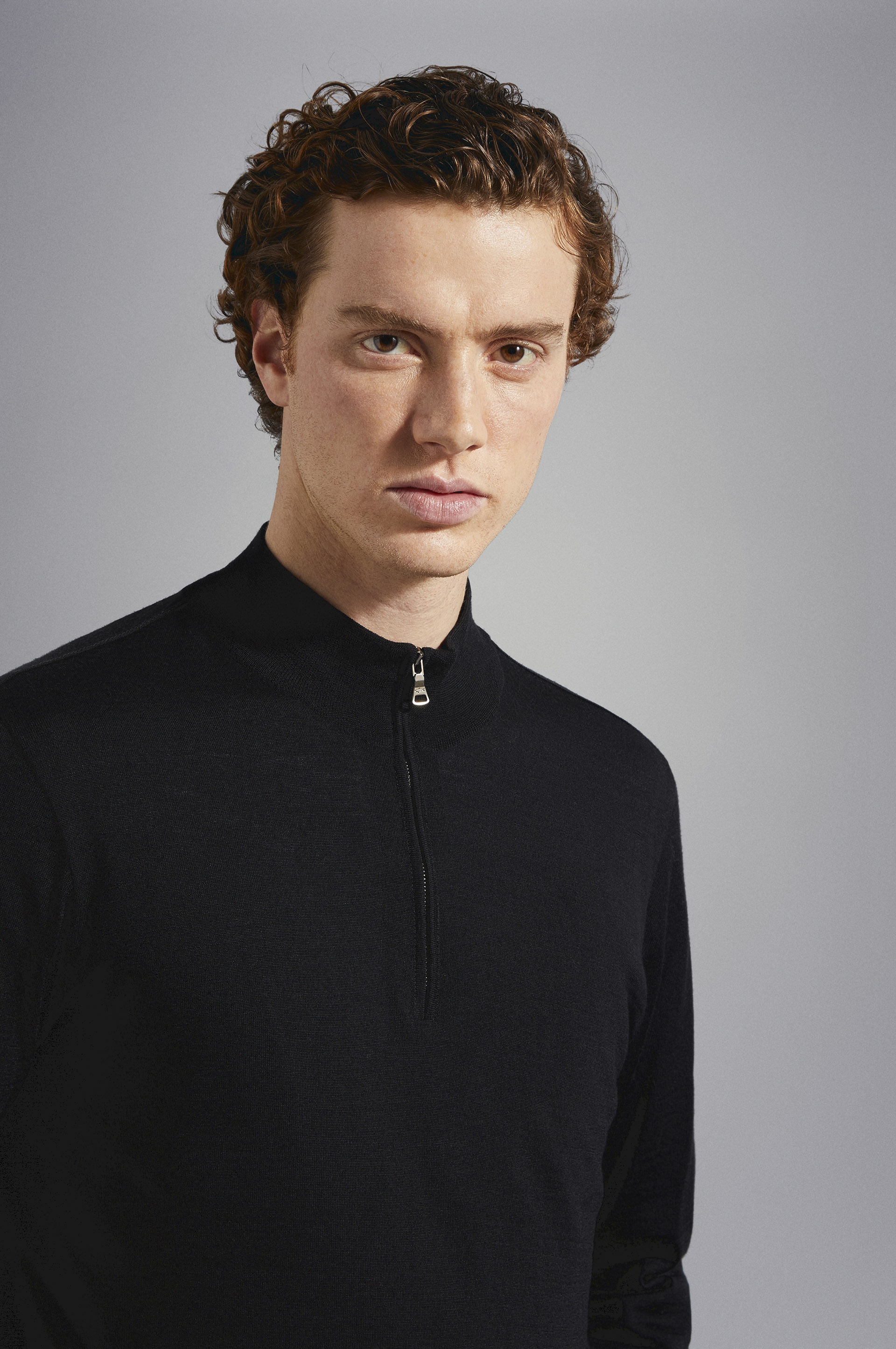 WINTER SUMMER MERINO WOOL EXTRA-FINE HALF ZIP SWEATER - 4