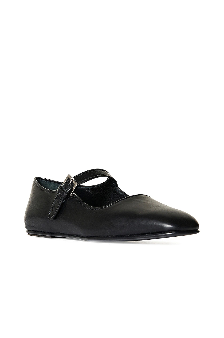 THE ROW｜FLAT SHOES/LOAFERS (AVA (F1003 N61 BLK)) The Row buckle-fastening Ava Shoes | Black | FARFETCH