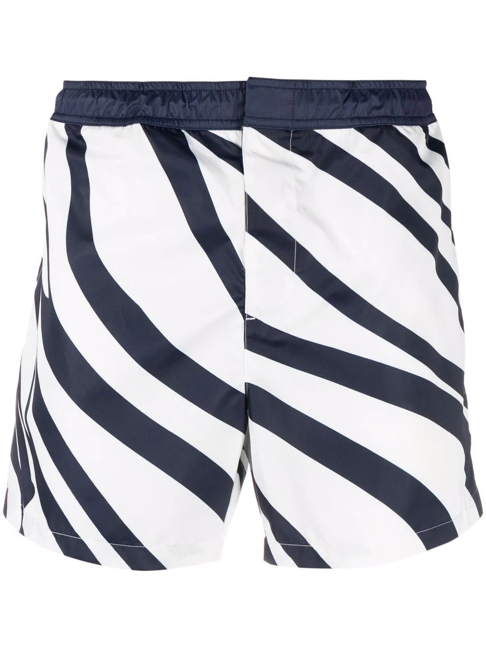 zebra-print three-pockets swim shorts - 1