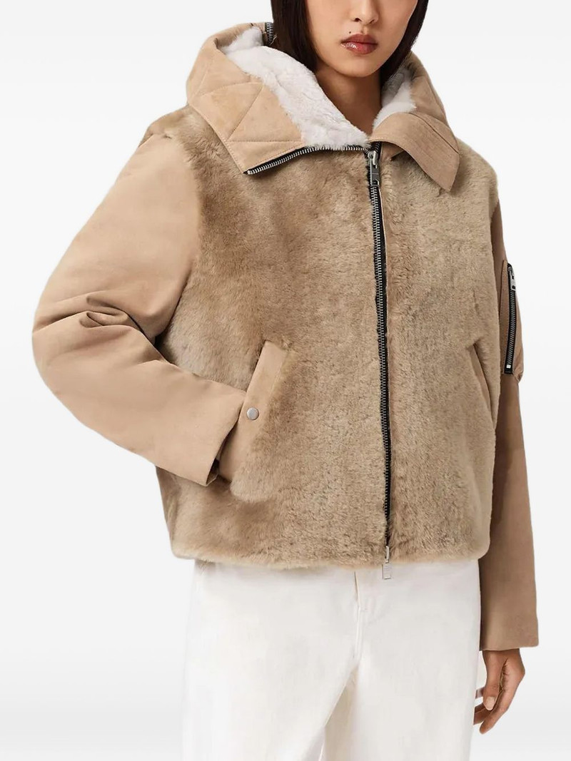 Dexter collared shearling jacket 1