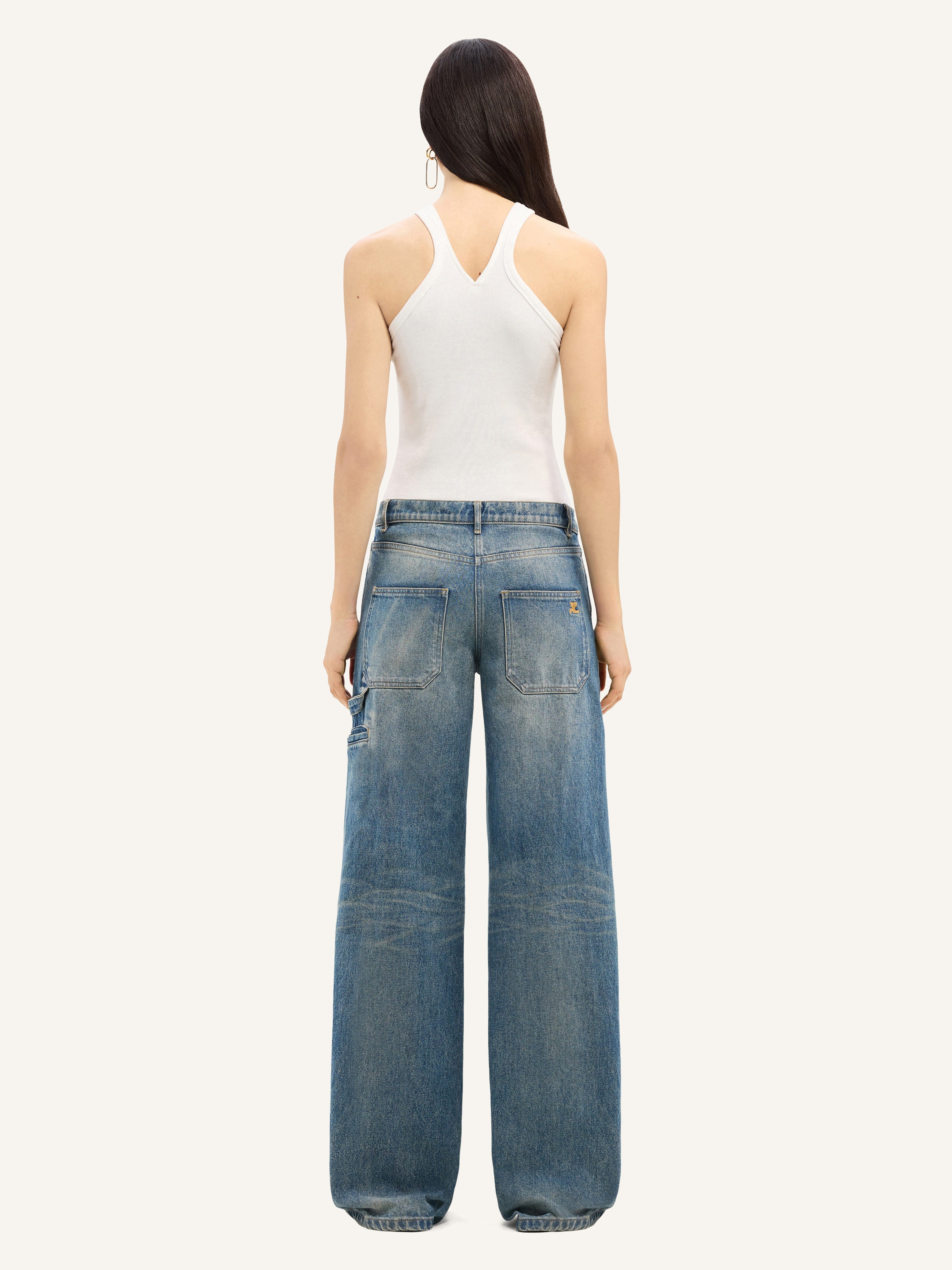HAMMER DENIM BAGGY PANTS - 4