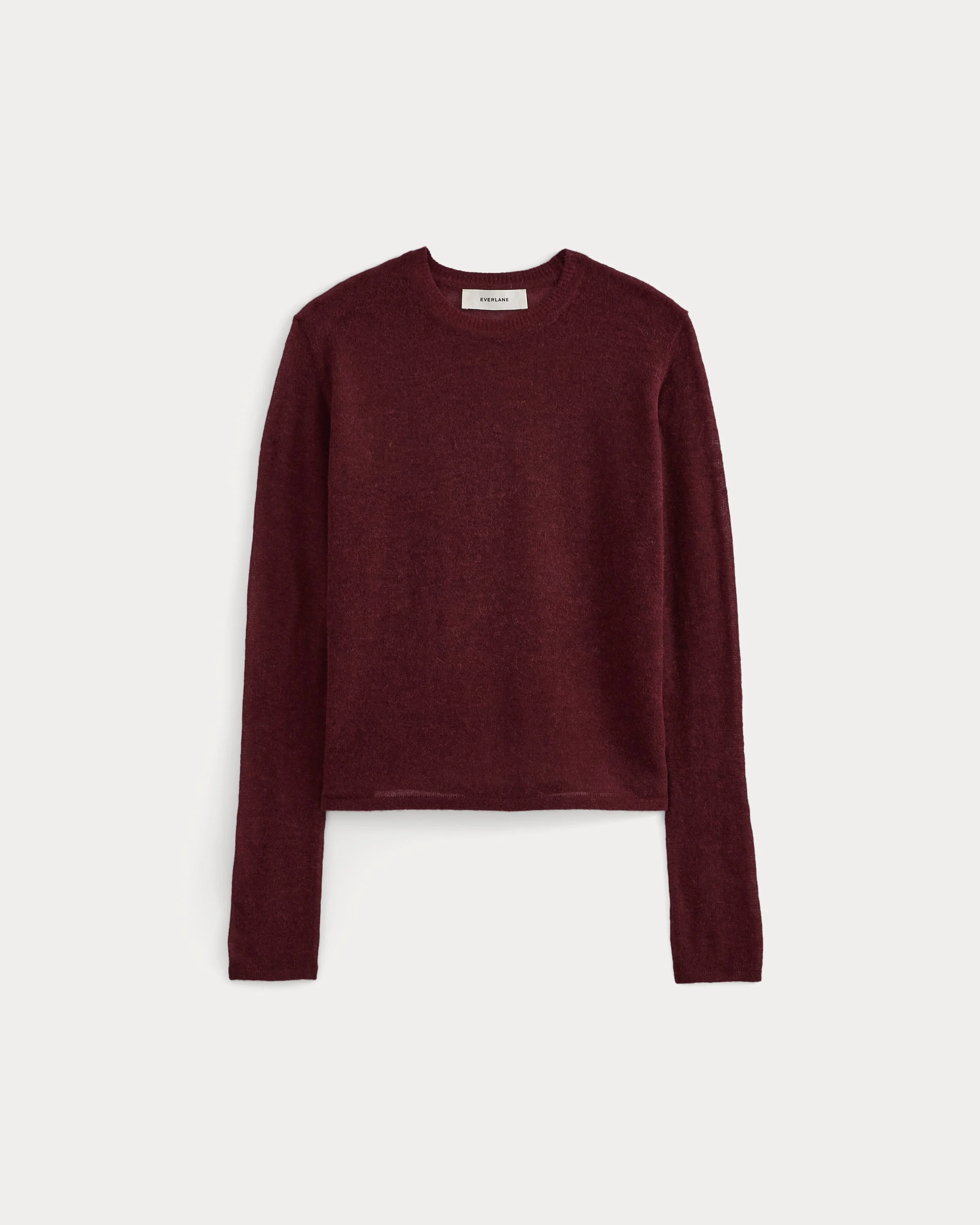 AIR ALPACA LONG-SLEEVE SLIM CREW - 1