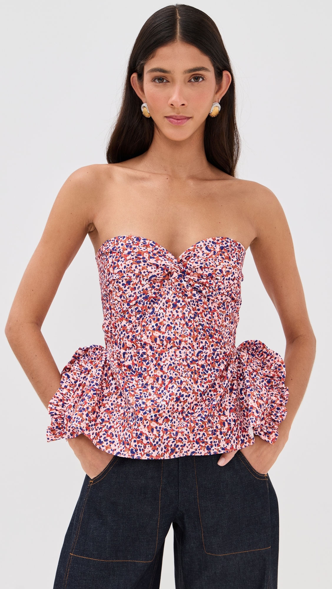 Tasha Top Pink Dots - 6