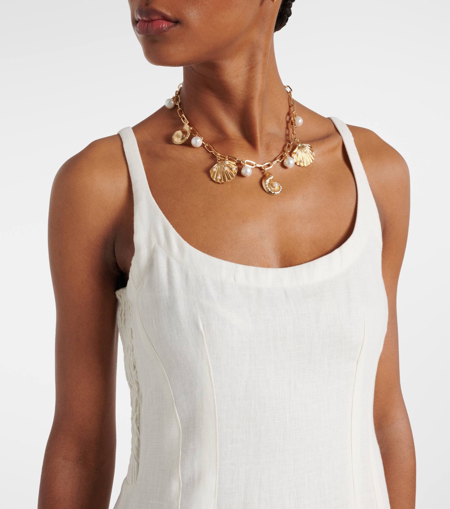 Gigi linen midi dress - 4
