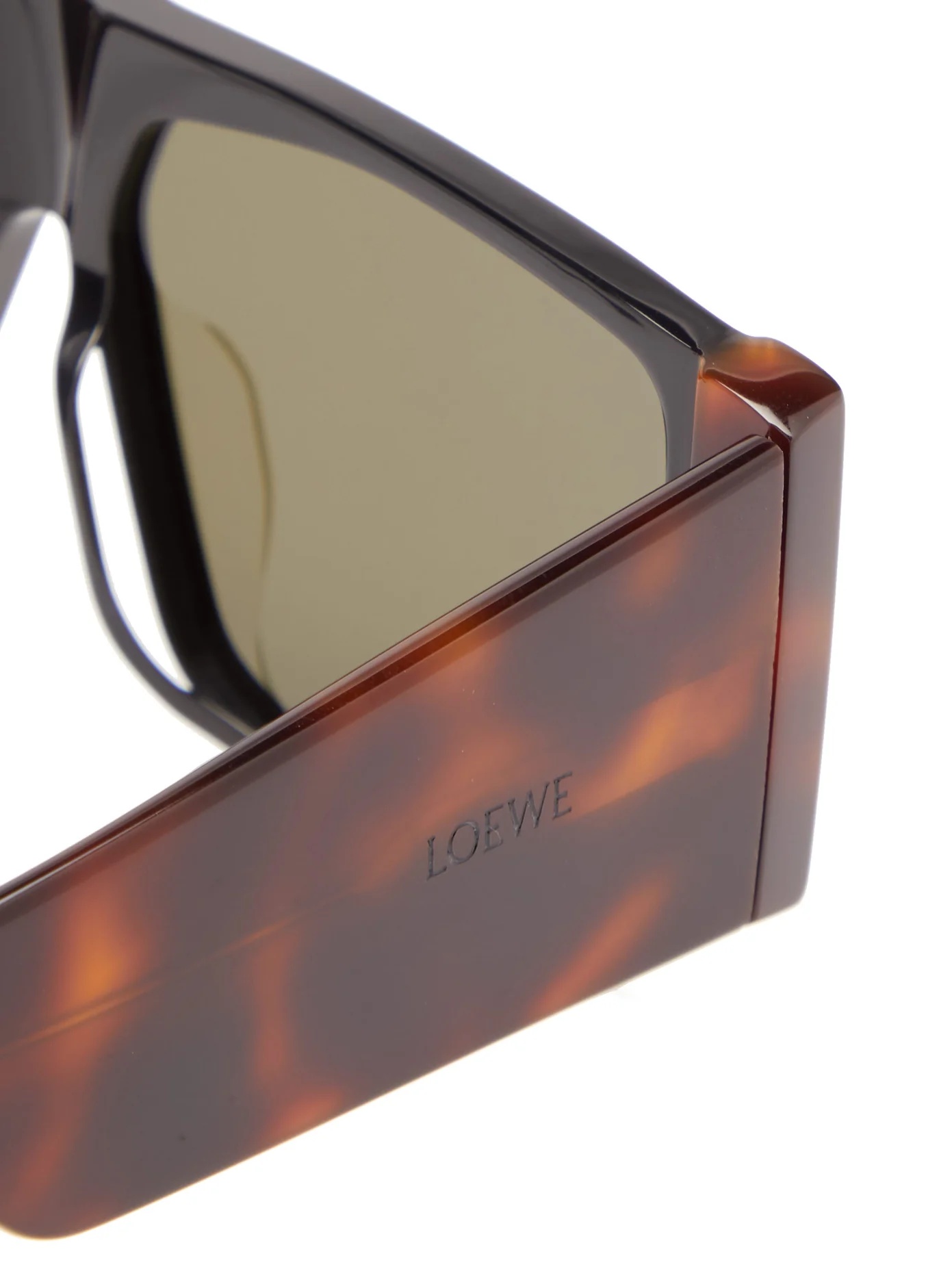 Mask tortoiseshell-effect acetate sunglasses - 6