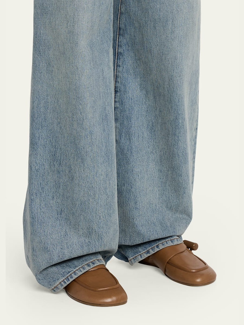 Loewe Toggle Leather Loafers outlook