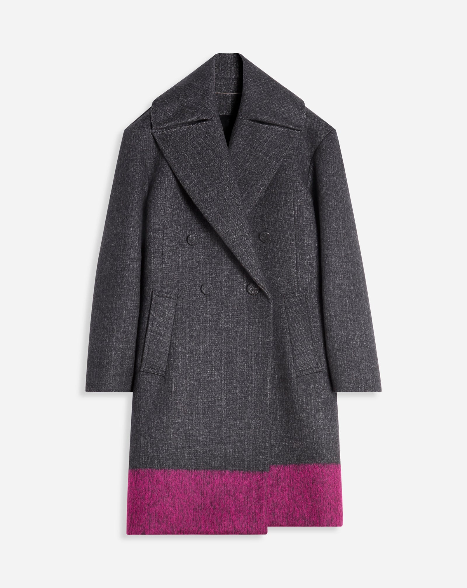 LOOSE-FIT TWO-TONE COAT - 1
