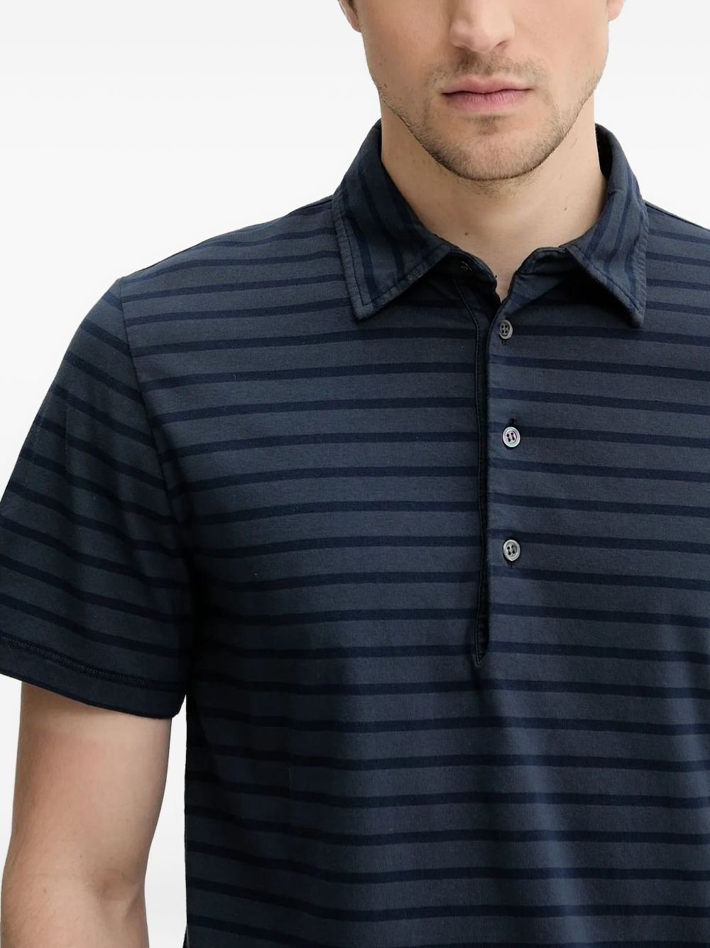 striped polo shirt - 3