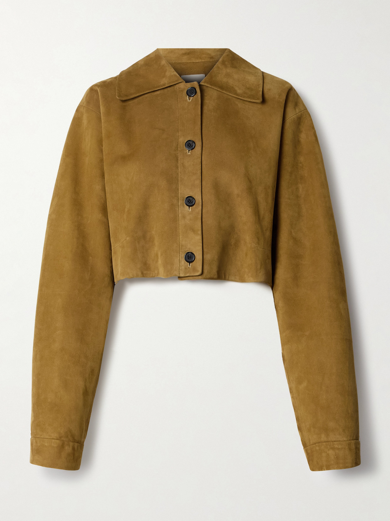 Sue Cropped Suede Jacket - 1