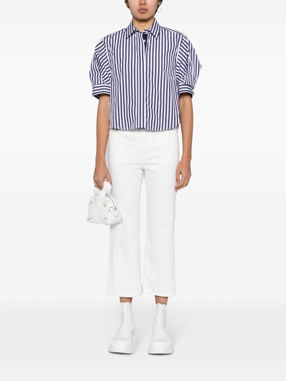 mid-rise cropped jeans - 2