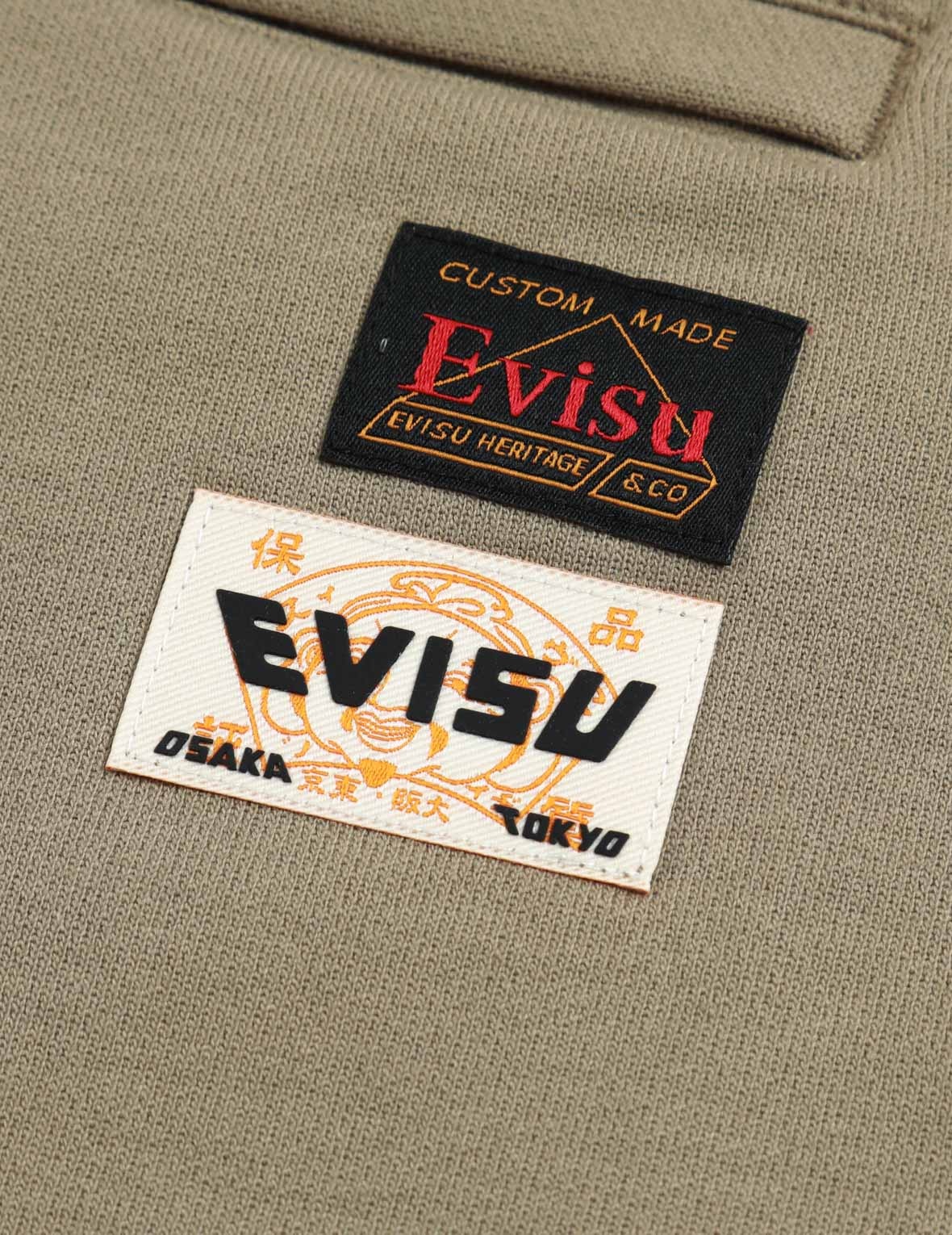 Logo Print and Kamon Embroidery Sweat Shorts - 8