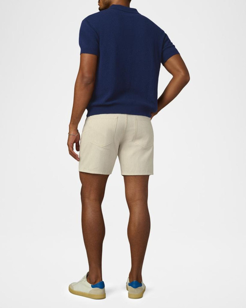 Men's Cotton Knit Short-Sleeve Polo Sweater 7