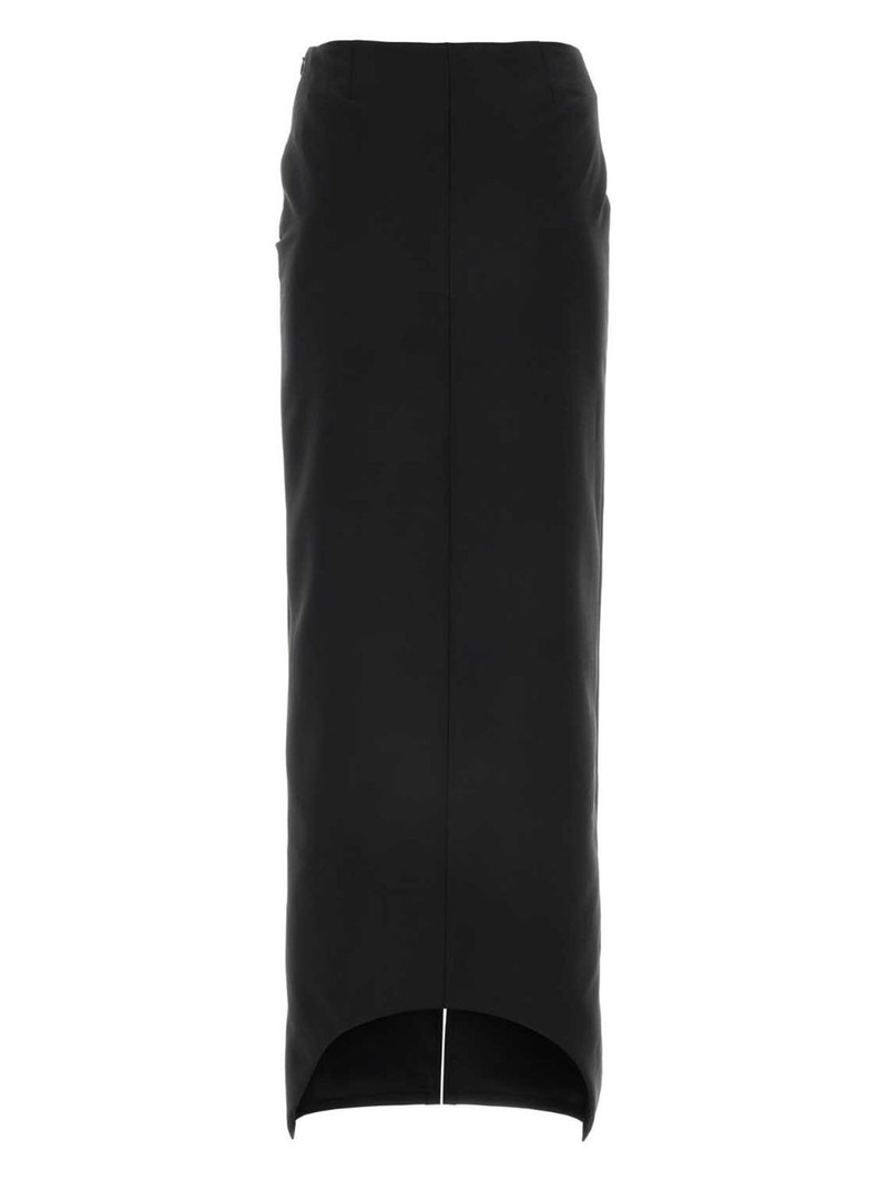 Givenchy front-slit wool-blend maxi skirt outlook