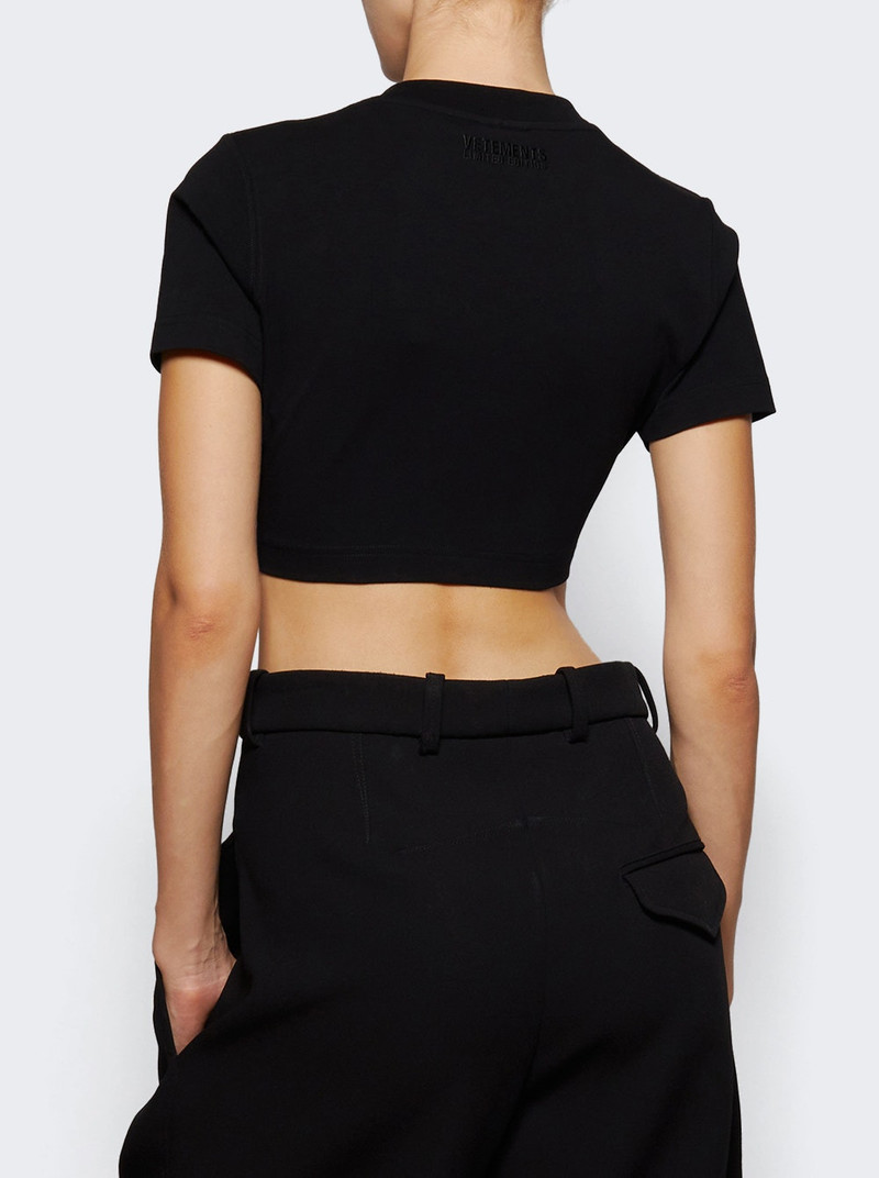 Cropped 티셔츠 검정 4