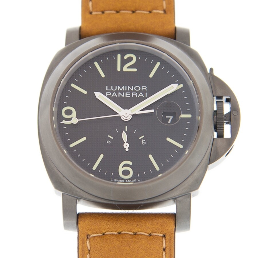 Panerai Luminor Power Reserve PVD Automatic Black Dial Men's Watch PAM00028 - 2