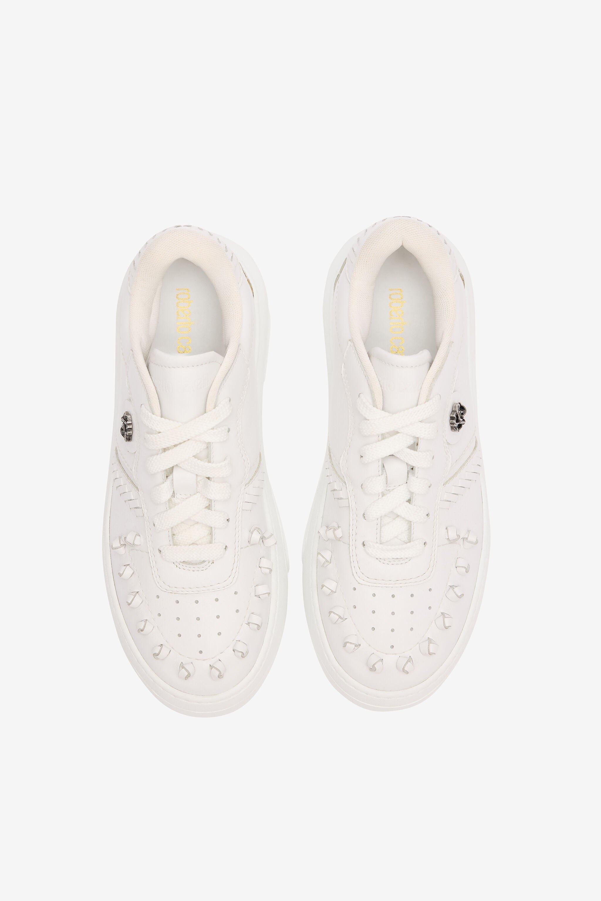 Sneakers With Embossed Inserts - 5