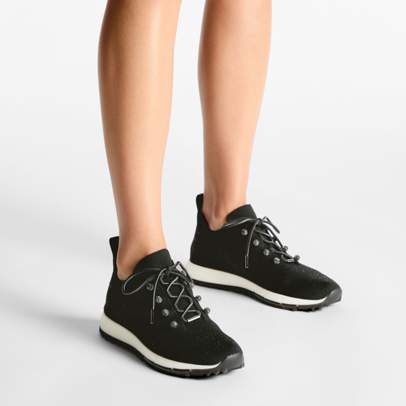 JIMMY CHOO Veles
Black Sequin Knit Trainers outlook
