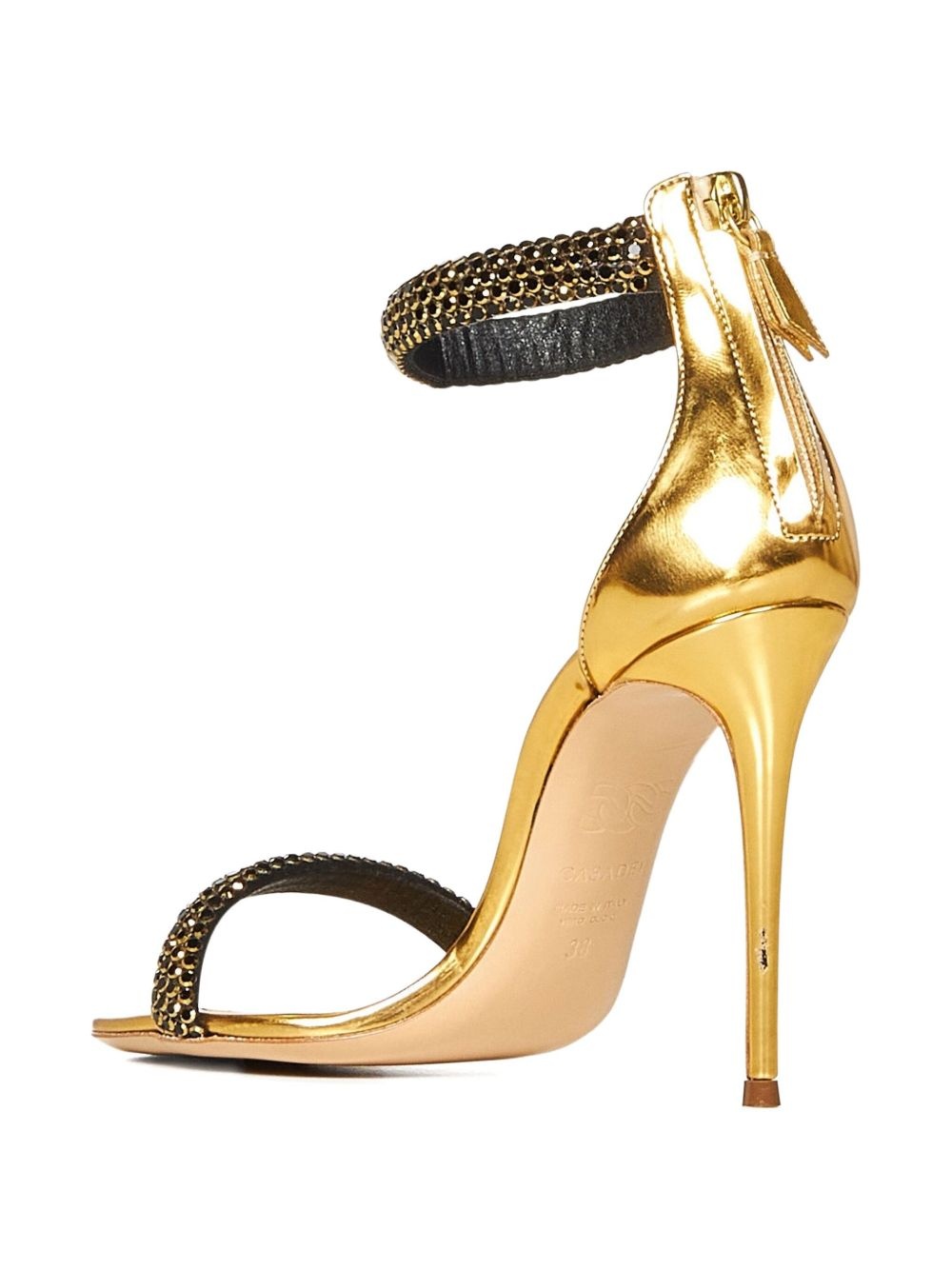 100mm crystal-embellished sandals - 3