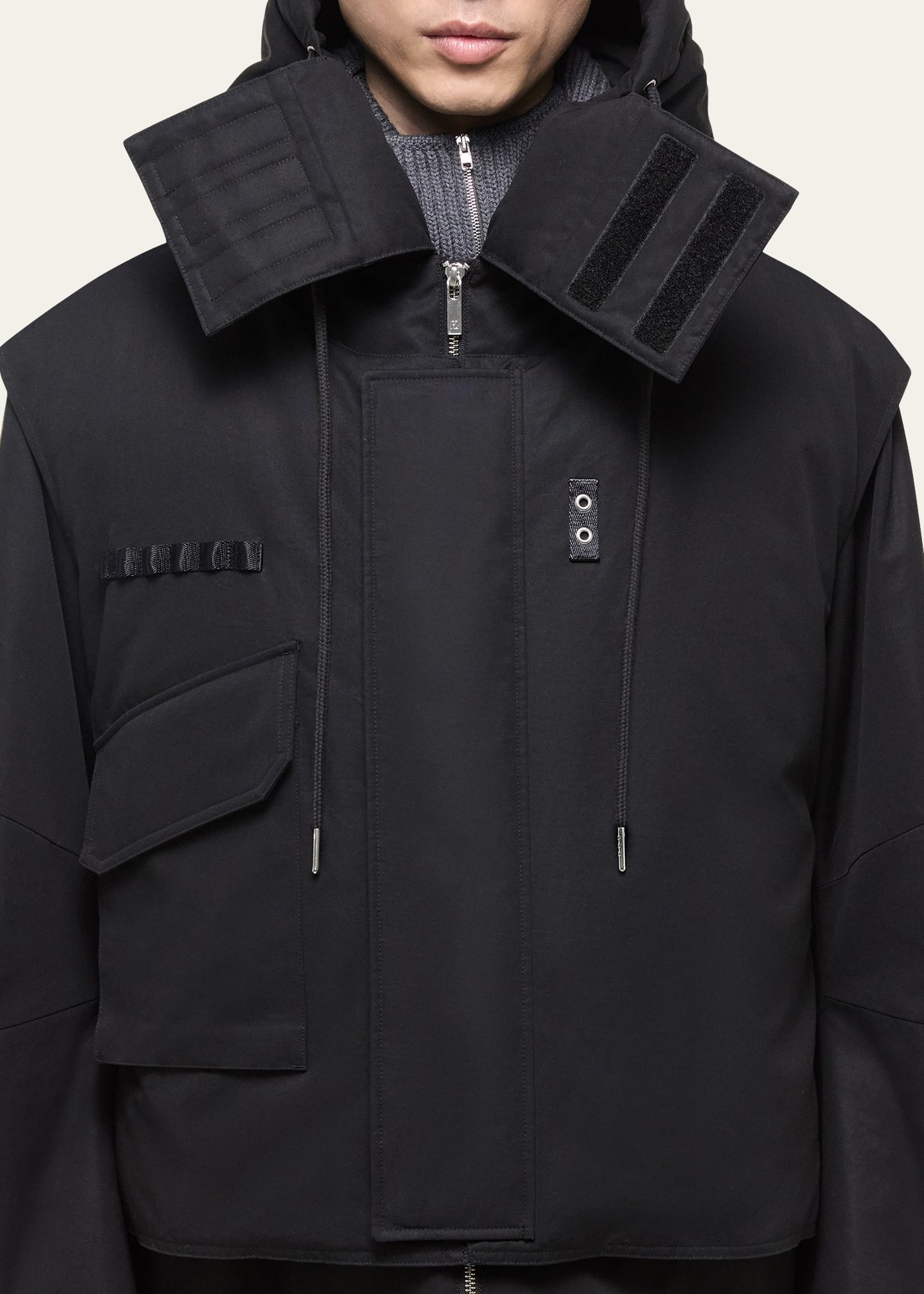 Men's Double-Layer Hooded Parka - 4