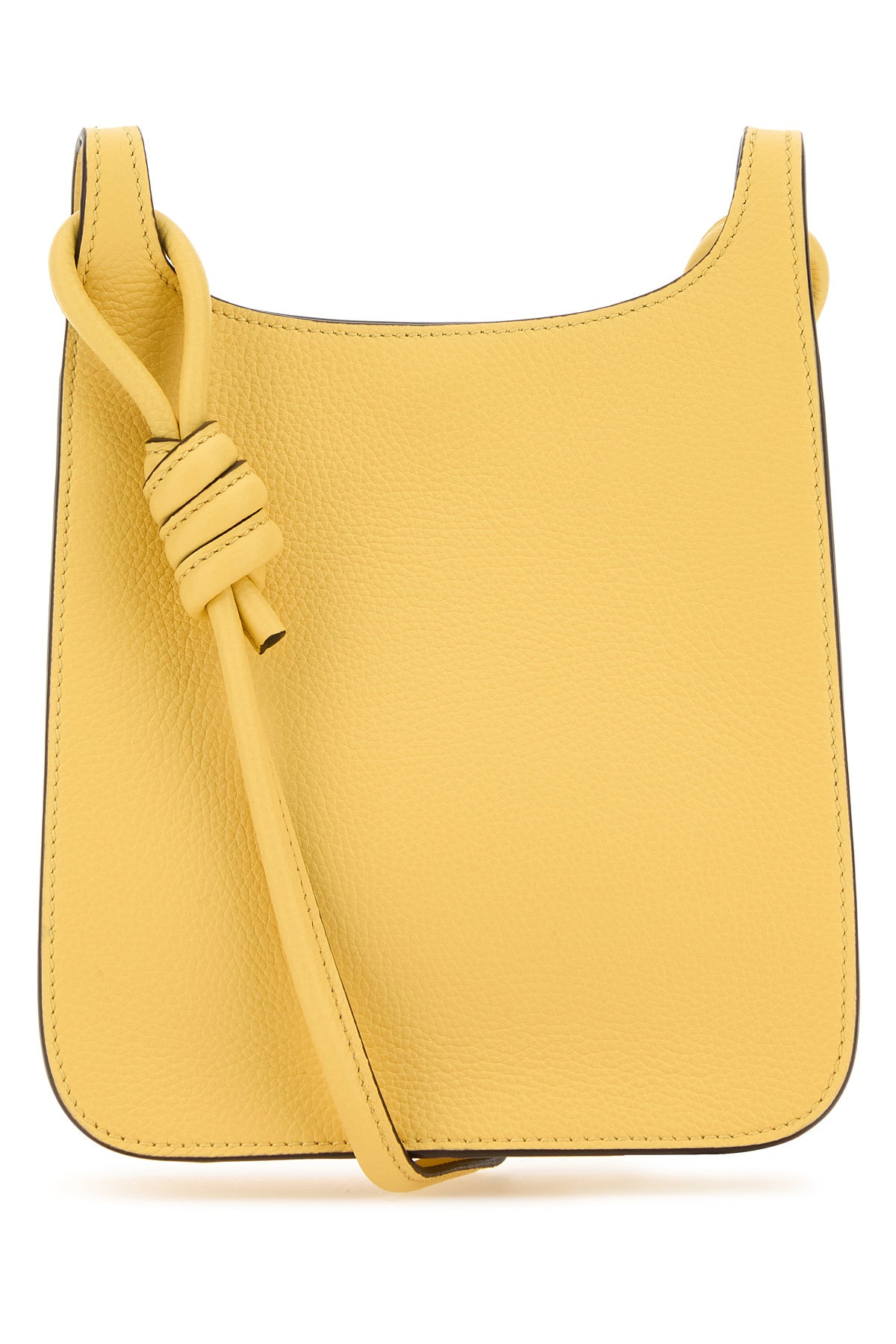 Yellow leather Mini Himmel Hobo crossbody bag - 3