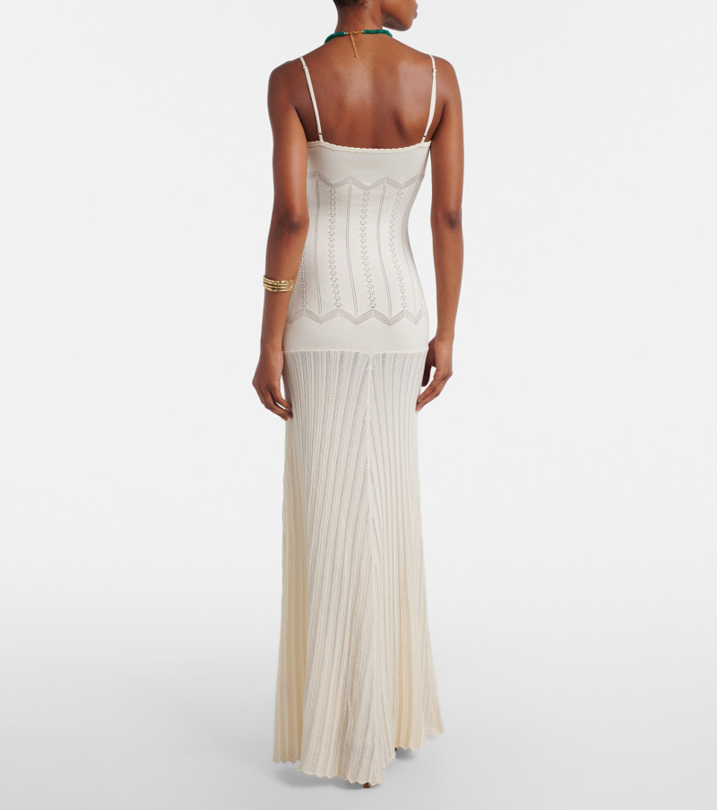 Irene pointelle cotton-blend maxi dress 3