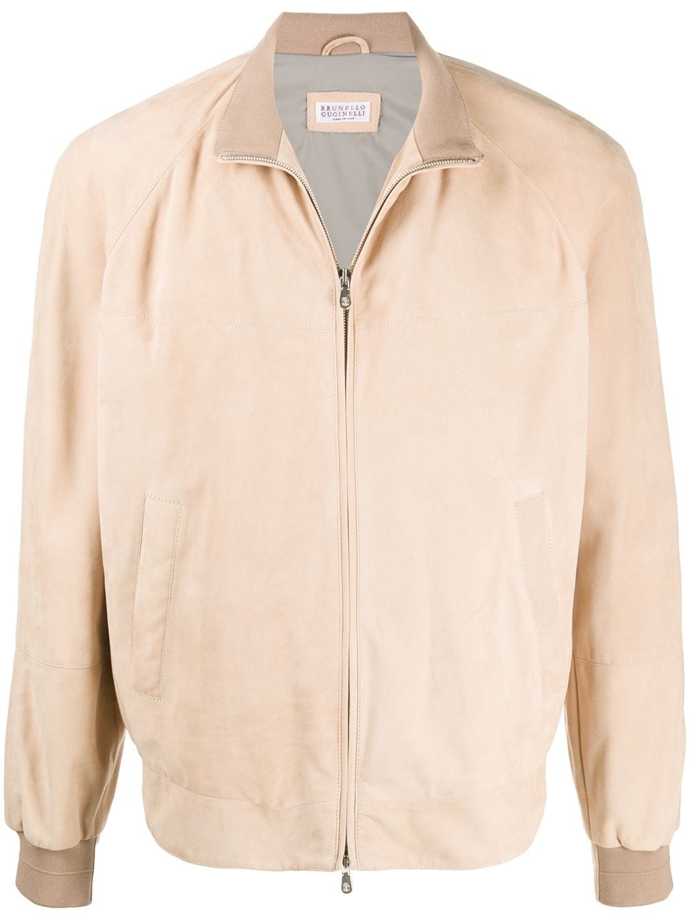 zipped bomber jacket - 1